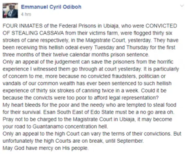 See Punishment Given To Cassava Theft In Edo State